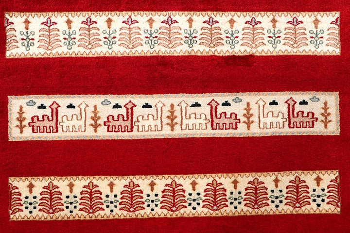 Firebrick Bakhtiar 5'  6" x 7'  11" - No. QA26814