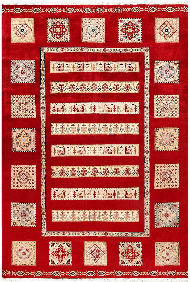 Firebrick Bakhtiar 5' 6 x 7' 11 - No. 56686 - ALRUG Rug Store