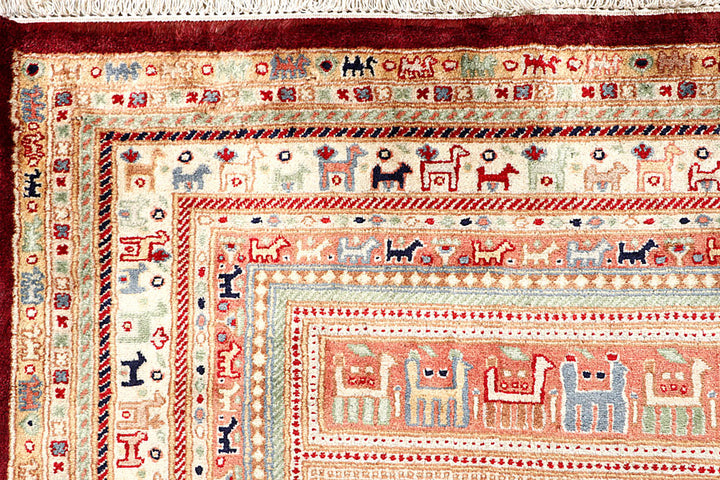 Multi Colored Gabbeh 5'  5" x 7'  9" - No. QA14569