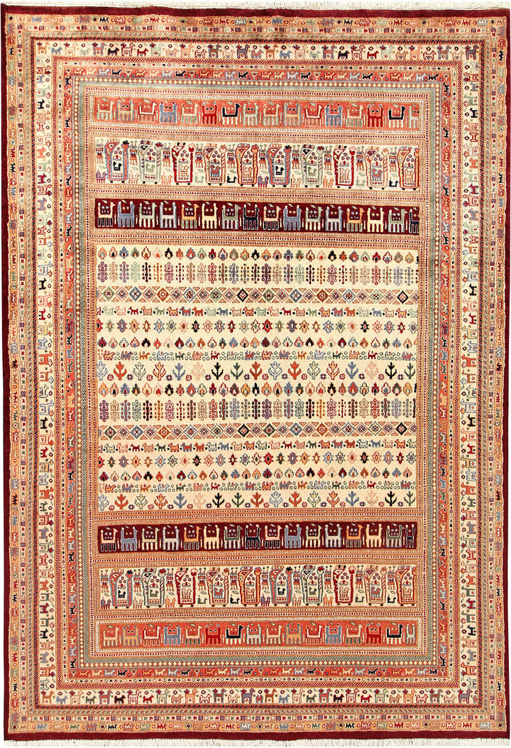 Multi Colored Gabbeh 5' 5 x 7' 9 - No. 56687 - ALRUG Rug Store
