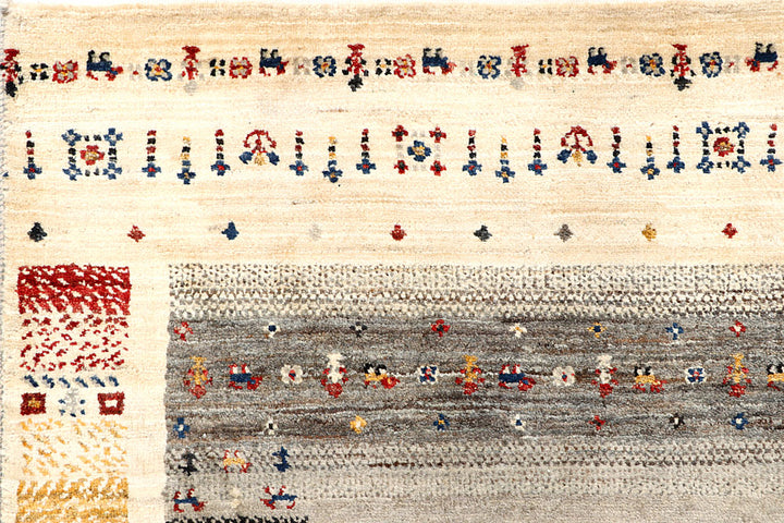 Multi Colored Gabbeh 5' 6 x 8' 5 - No. 56690 - ALRUG Rug Store