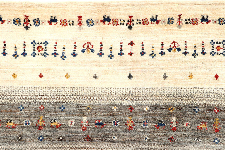 Multi Colored Gabbeh 5' 6 x 8' 5 - No. 56690 - ALRUG Rug Store