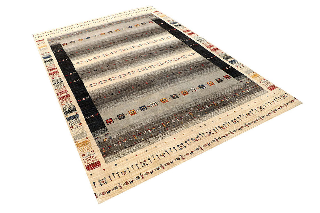 Multi Colored Gabbeh 5'  6" x 8'  5" - No. QA97083