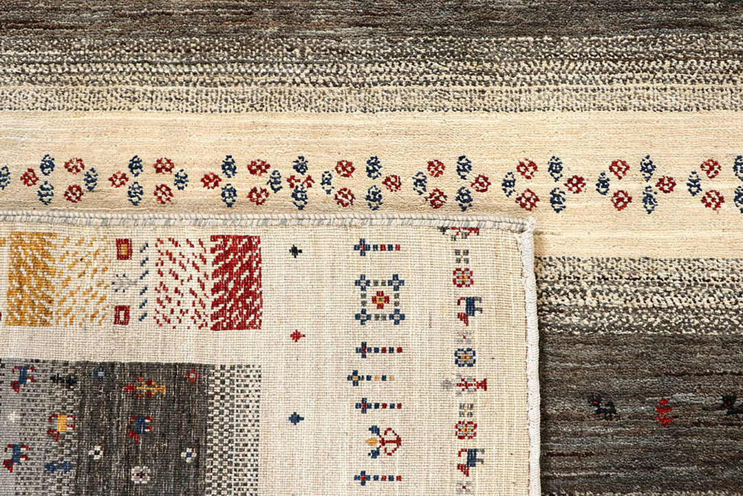 Multi Colored Gabbeh 5'  6" x 8'  5" - No. QA97083