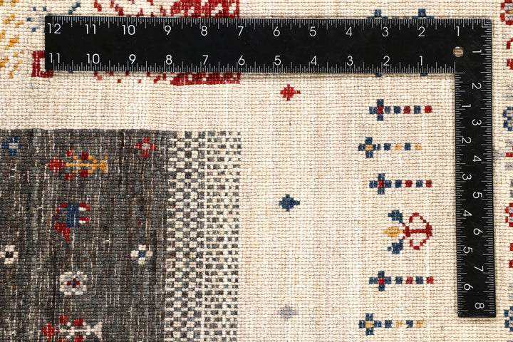 Multi Colored Gabbeh 5' 6 x 8' 5 - No. 56690 - ALRUG Rug Store