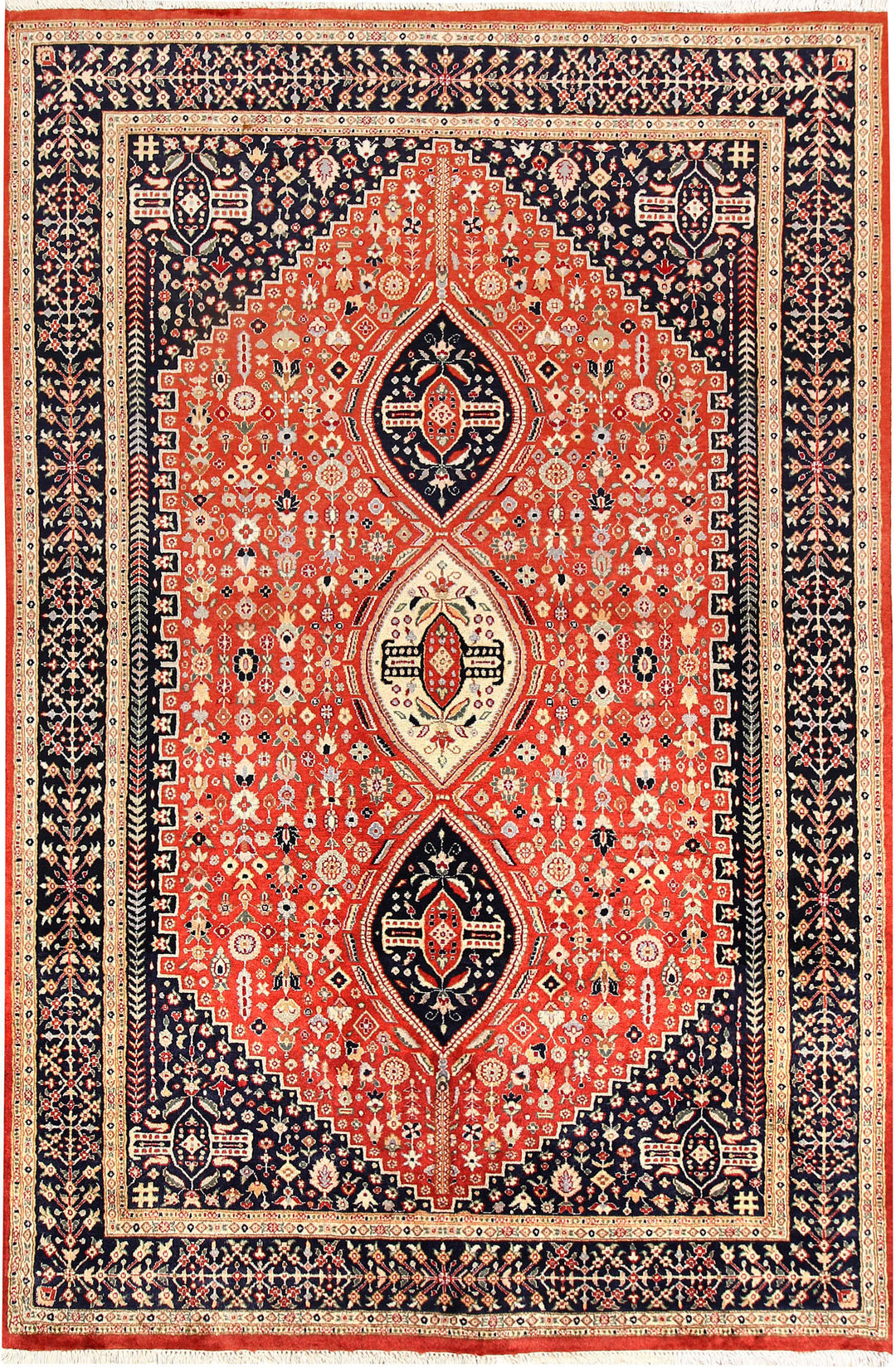 Tomato Isfahan 5' 5 x 8' 1 - No. 56692 - ALRUG Rug Store