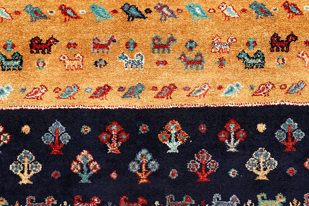 Multi Colored Gabbeh 5' 7 x 8' 1 - No. 56696 - ALRUG Rug Store