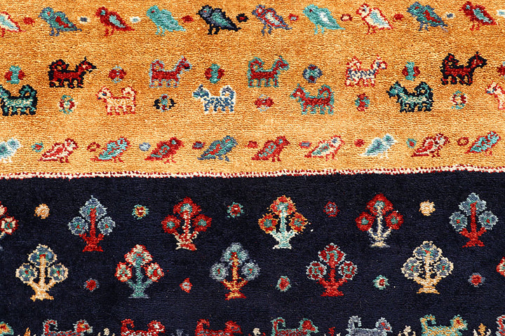Multi Colored Gabbeh 5' 7 x 8' 1 - No. 56696 - ALRUG Rug Store