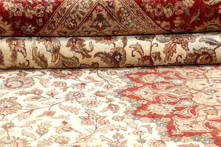 Cornsilk Kashan 6' 8 x 9' 11 - No. 56699 - ALRUG Rug Store