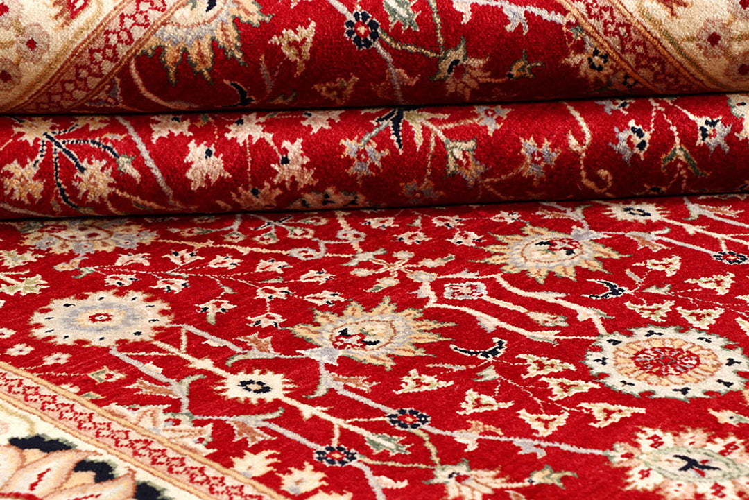 Dark Red Mahal 6'  7" x 9'  9" - No. QA35289