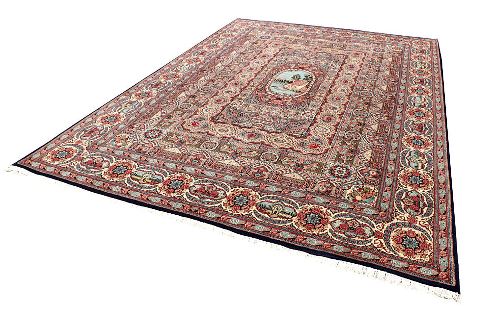 Multi Colored Pictorial 8' 2 x 11' 10 - No. 56715 - ALRUG Rug Store