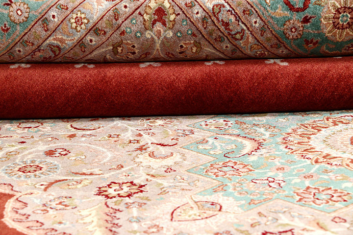 Orange Red Isfahan 8'  4" x 12'  2" - No. QA61262