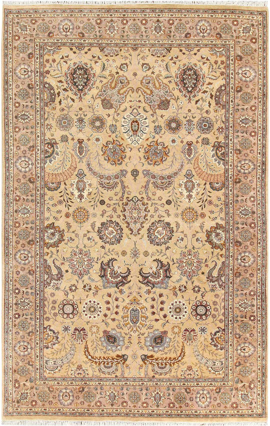 Navajo White Mahal 5' 1 x 8' - No. 56721 - ALRUG Rug Store