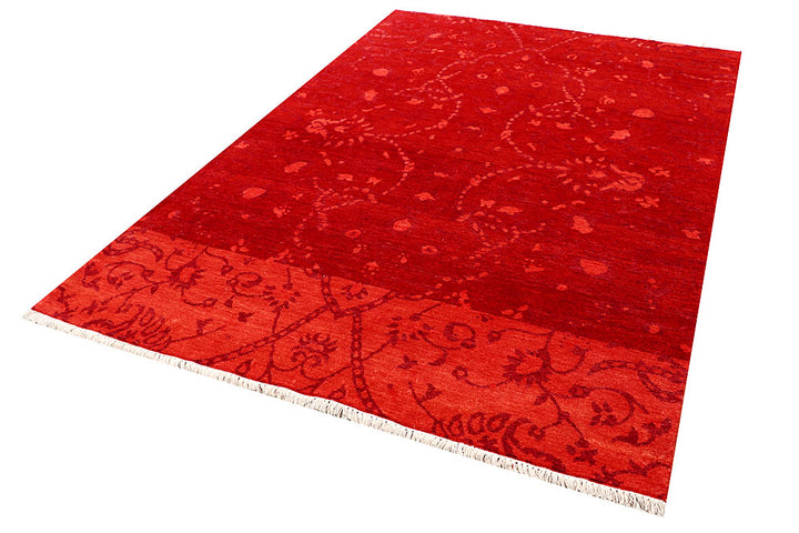 Orange Red Gabbeh 5' 6 x 8' 1 - No. 56733 - ALRUG Rug Store