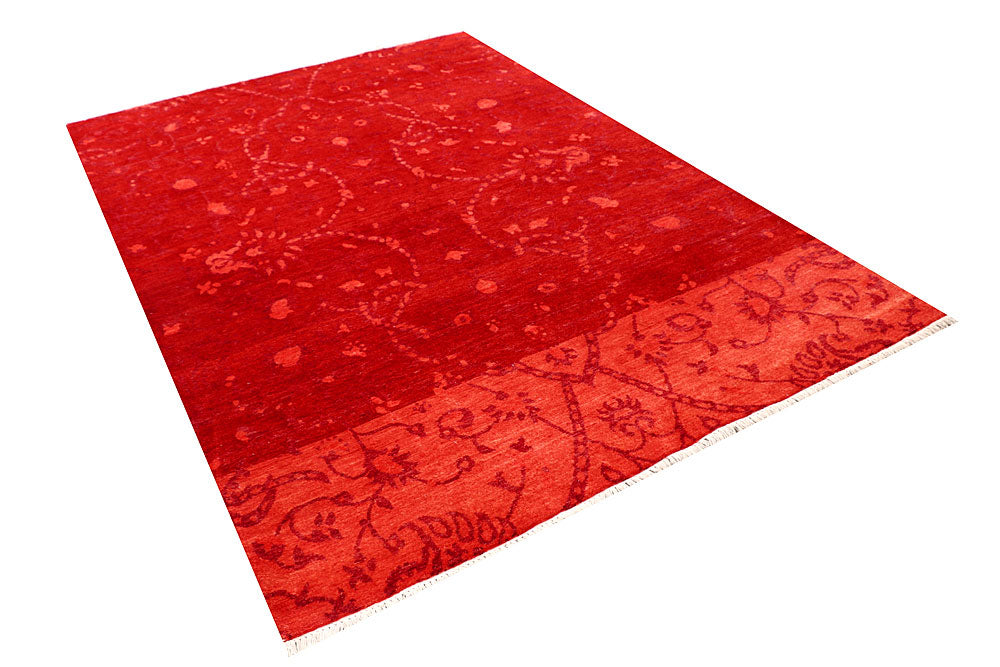 Orange Red Gabbeh 5' 6 x 8' 1 - No. 56733 - ALRUG Rug Store