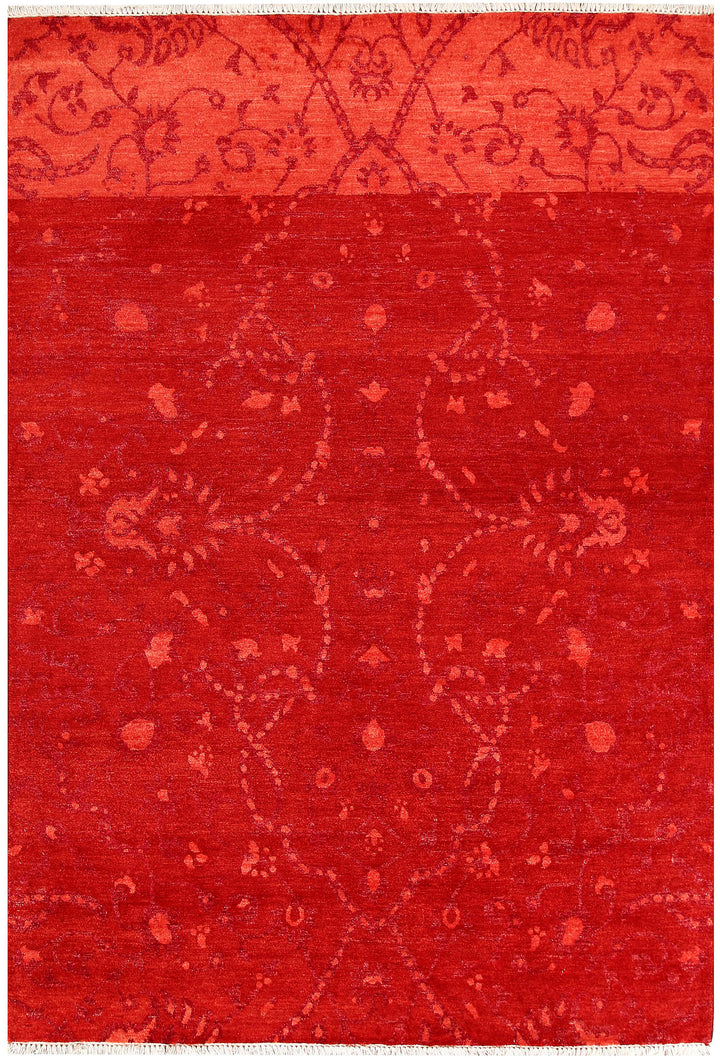 Orange Red Gabbeh 5' 6 x 8' 1 - No. 56733 - ALRUG Rug Store