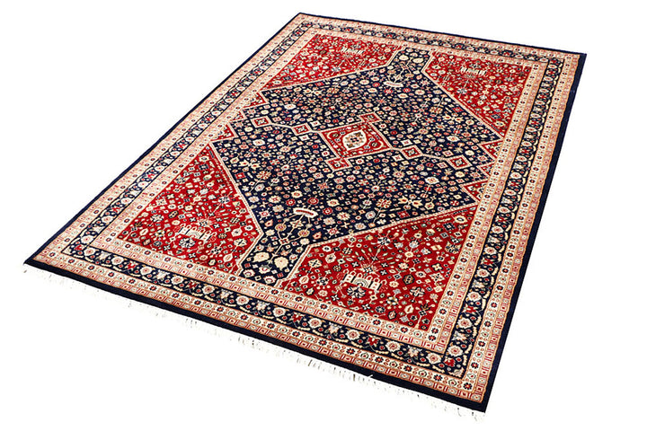 Navy Isfahan 4'  6" x 6'  5" - No. QA26973