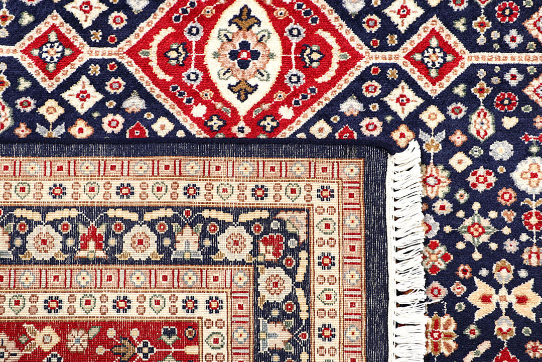 Navy Isfahan 4'  6" x 6'  5" - No. QA26973