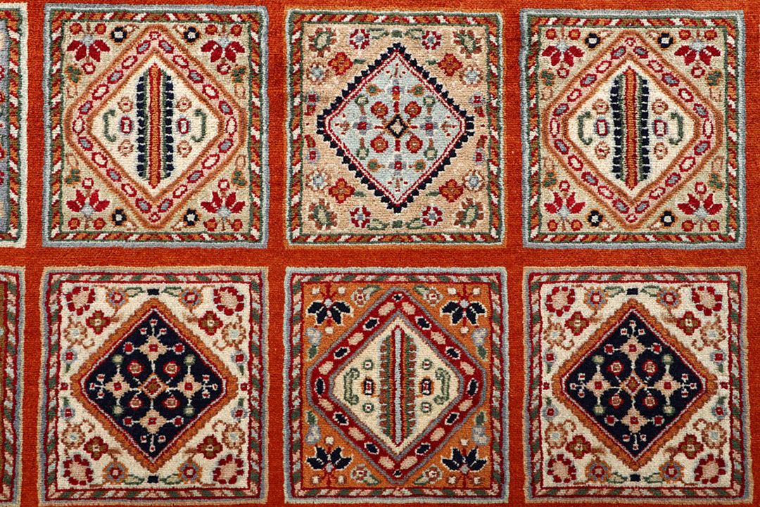 Multi Colored Bakhtiar 4'  6" x 6'  4" - No. QA62358