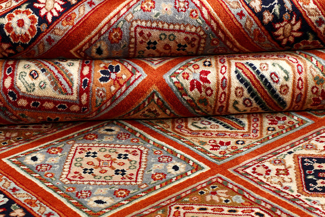 Multi Colored Bakhtiar 4'  6" x 6'  4" - No. QA62358