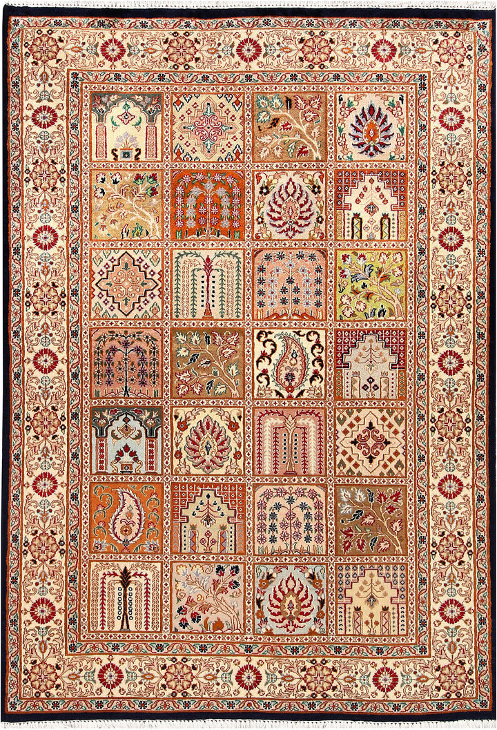 Multi Colored Bakhtiar 4'  6" x 6'  6" - No. QA49829