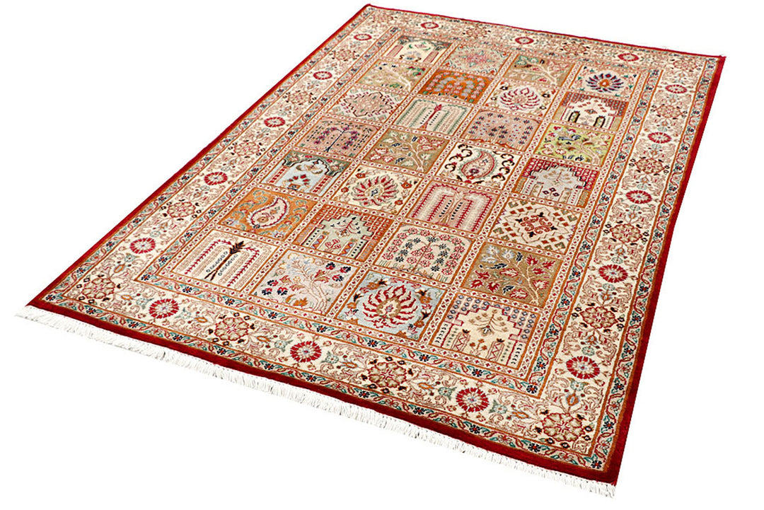 Multi Colored Bakhtiar 4'  6" x 6'  5" - No. QA22772