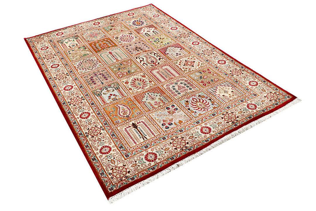 Multi Colored Bakhtiar 4'  6" x 6'  5" - No. QA22772