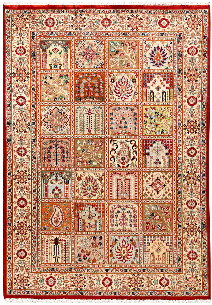 Multi Colored Bakhtiar 4'  6" x 6'  5" - No. QA22772
