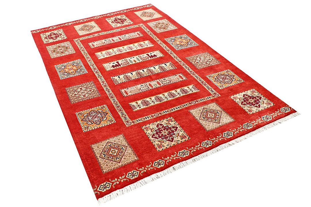 Firebrick Bakhtiar 4' 5 x 6' 11 - No. 56748