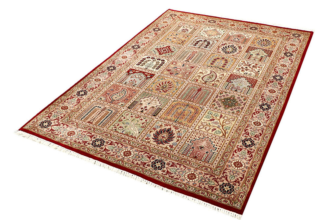 Multi Colored Bakhtiar 4'  6" x 6'  8" - No. QA50567