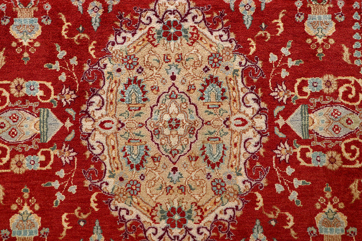 Tomato Isfahan 4' 6 x 6' 6 - No. 56757 - ALRUG Rug Store