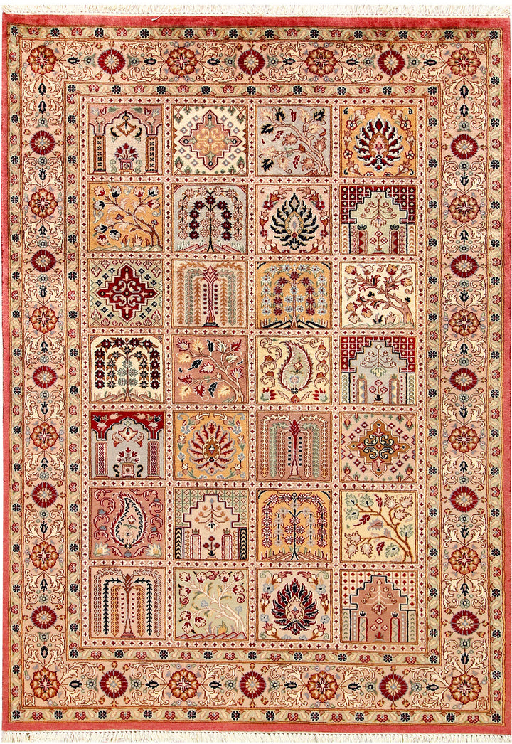 Multi Colored Bakhtiar 4'  6" x 6'  3" - No. QA60582