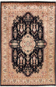 Black Isfahan 4'  7" x 6'  11" - No. QA92869