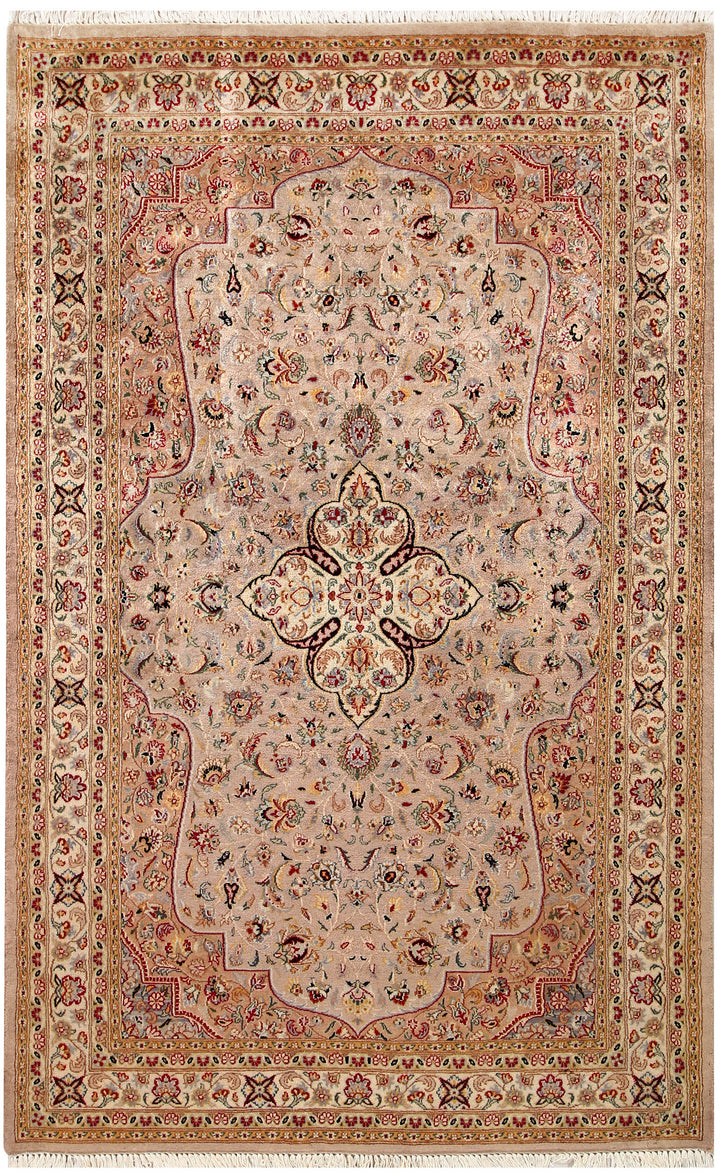 Tan Isfahan 4'  6" x 7'  1" - No. QA33461