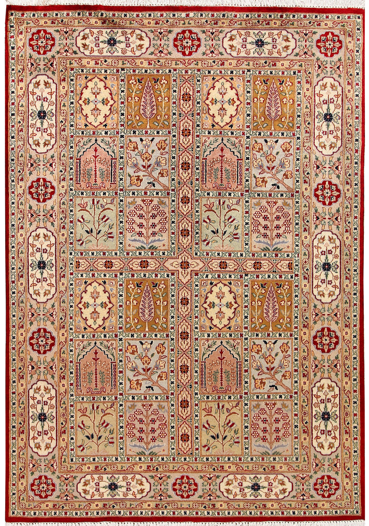 Multi Colored Bakhtiar 4'  6" x 6'  5" - No. QA23189