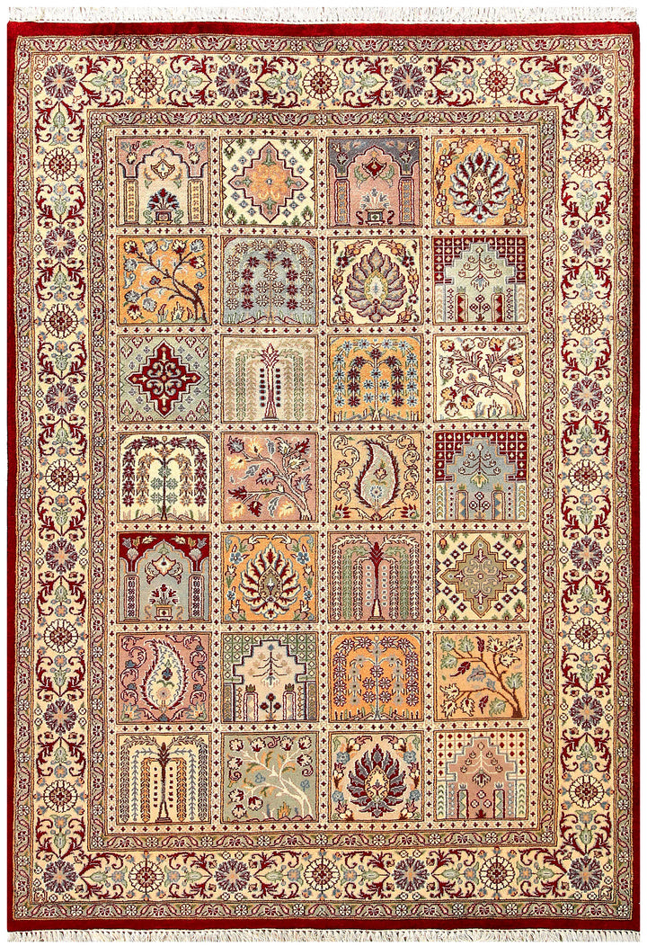 Multi Colored Bakhtiar 4'  6" x 6'  6" - No. QA74508