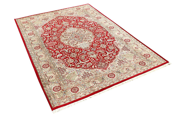 Firebrick Isfahan 4'  7" x 6'  8" - No. QA14689