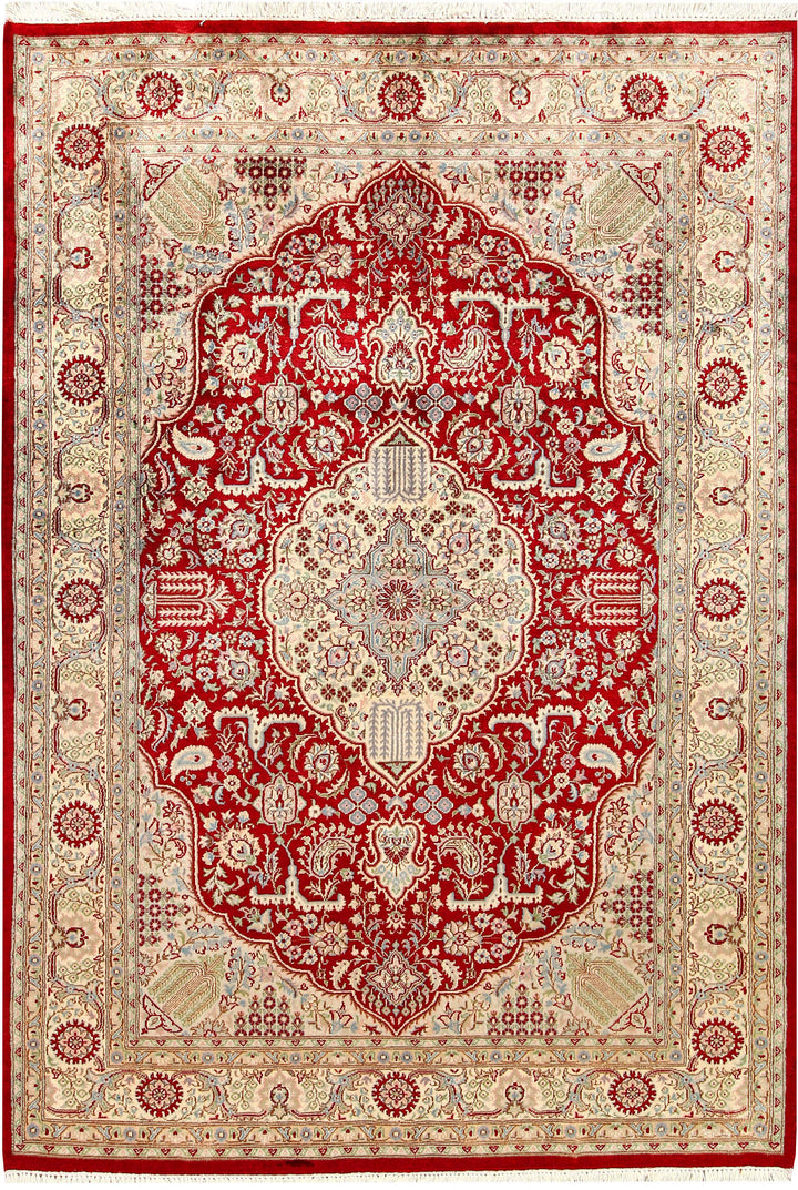 Firebrick Isfahan 4'  7" x 6'  8" - No. QA14689