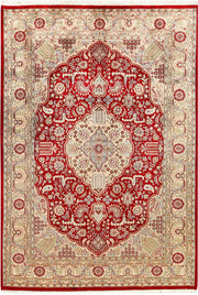 Firebrick Isfahan 4'  7" x 6'  8" - No. QA14689