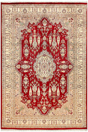 Firebrick Isfahan 4'  7" x 6'  7" - No. QA51773