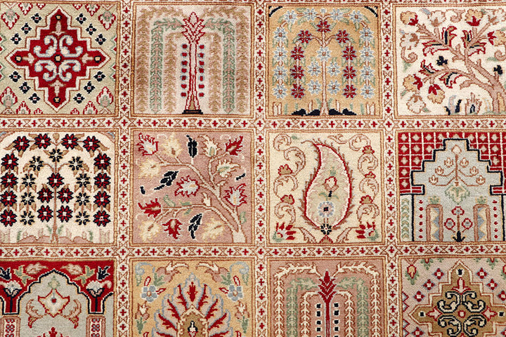 Multi Colored Bakhtiar 4'  6" x 6'  4" - No. QA62101