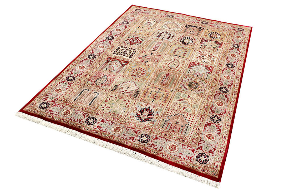 Multi Colored Bakhtiar 4'  6" x 6'  4" - No. QA62101