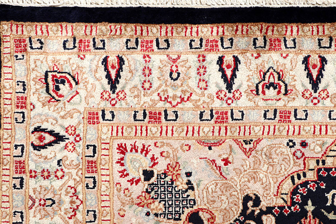 Black Isfahan 4' 5 x 6' 7 - No. 56778