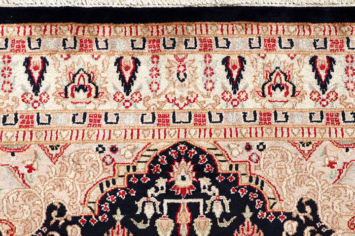 Black Isfahan 4'  5" x 6'  7" - No. QA57050