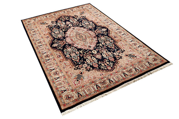Black Isfahan 4' 5 x 6' 7 - No. 56778