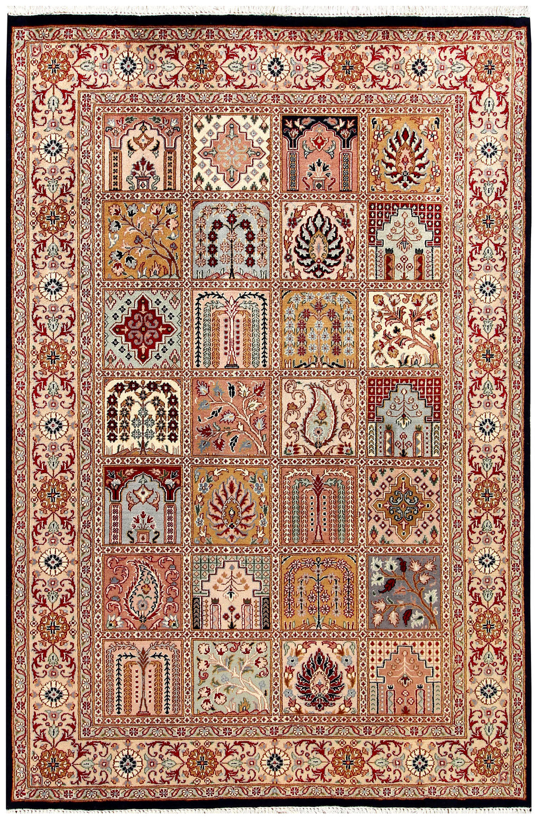 Multi Colored Bakhtiar 4' 6 x 6' 9 - No. 56780
