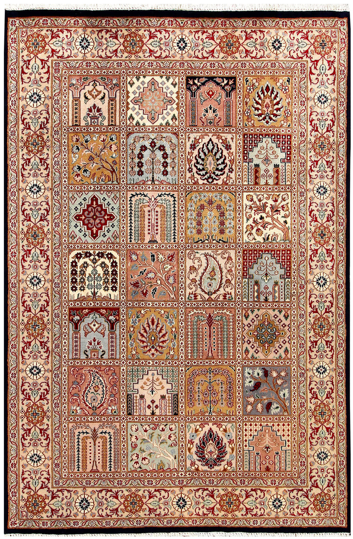 Multi Colored Bakhtiar 4'  6" x 6'  9" - No. QA32177