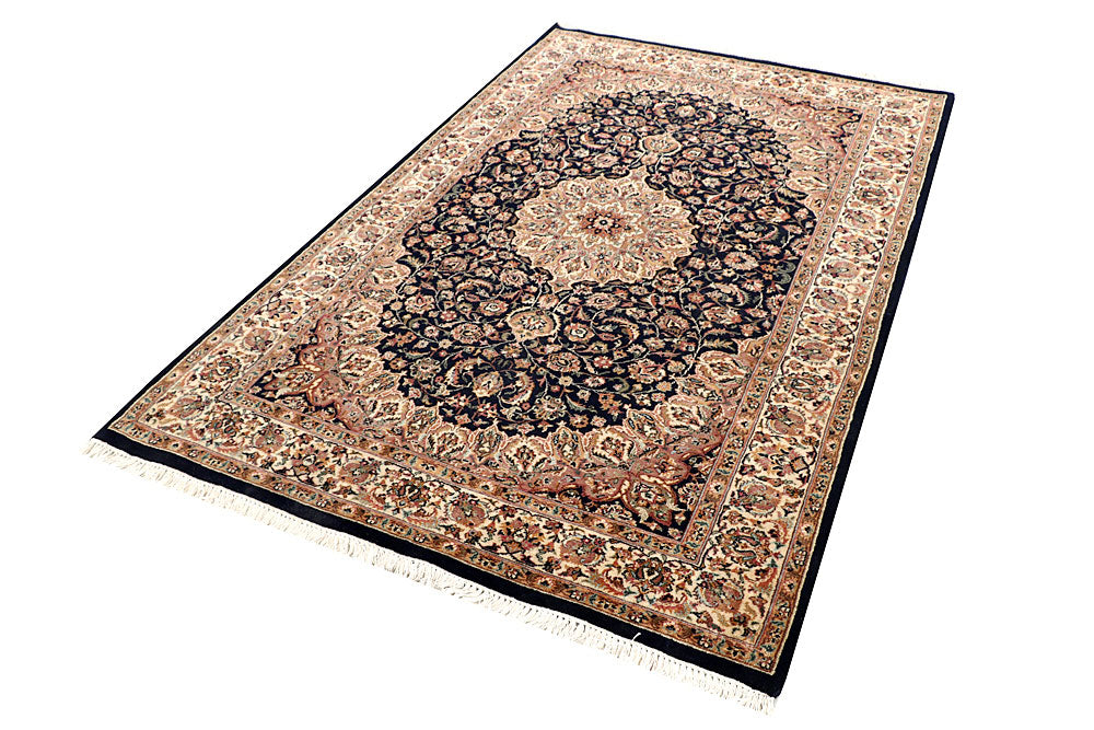 Black Isfahan 4' 5 x 7' 2 - No. 56785 - ALRUG Rug Store