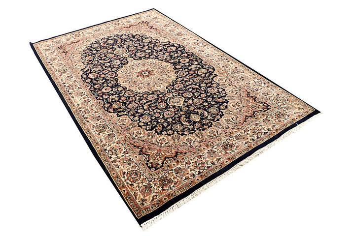 Black Isfahan 4' 5 x 7' 2 - No. 56785 - ALRUG Rug Store