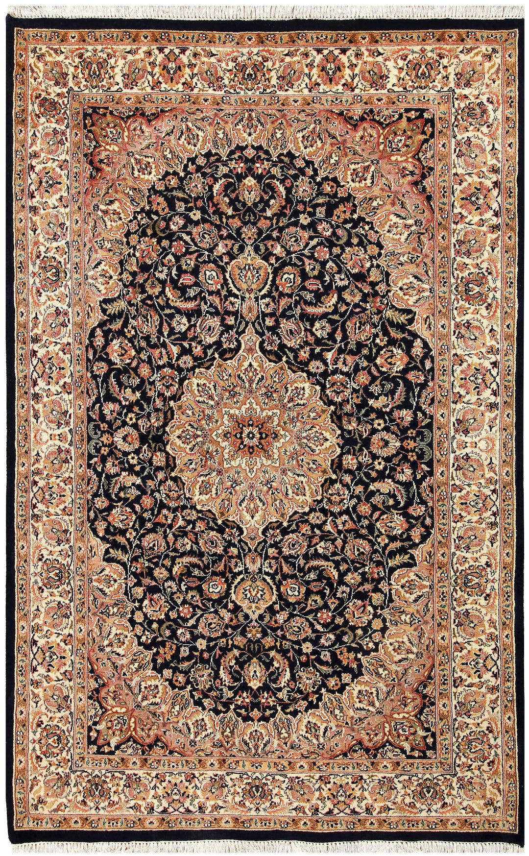 Black Isfahan 4' 5 x 7' 2 - No. 56785 - ALRUG Rug Store